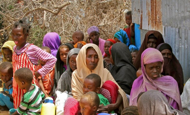 Famine in Somalia caused by drought... The President officially announces it