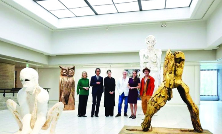 Art/Finland: For the first time Brad Pitt unveils his sculptures