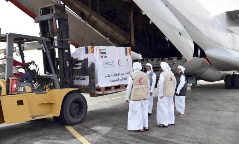 An Emirati aid plane arrives in Chad in support of Sudanese refugees and the local community