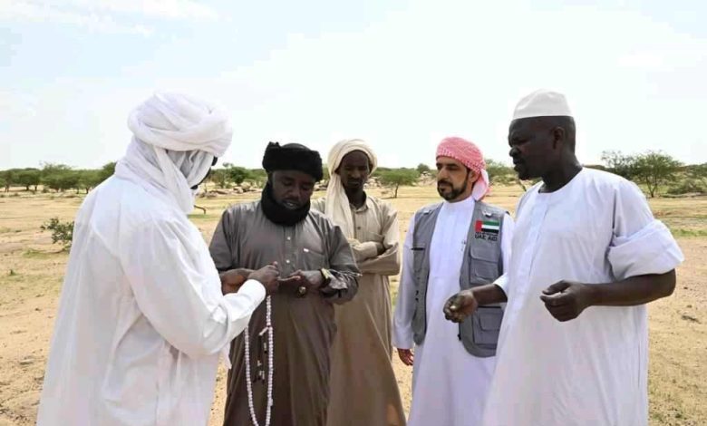 The UAE Humanitarian Team Distributes 200 Livestock to the Residents of Amdjarass in Chad 