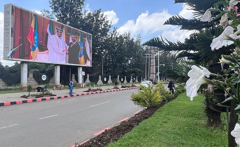 Mohamed bin Zayed's Visit to Ethiopia... Addis Ababa Adorned with UAE Flags