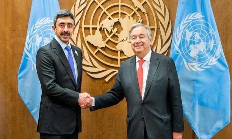 Abdullah bin Zayed meets Guterres... Security, Peace, and UN Security Council Account