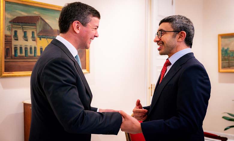 Bilateral Relations discussed in talks between Abdullah bin Zayed and the President of Paraguay