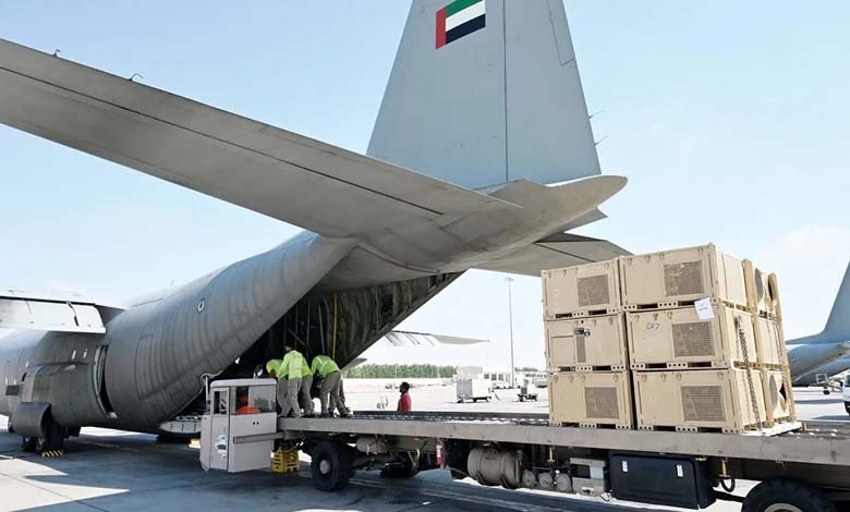 Airlift to Gaza... UAE sends 82 planes carrying 1498 tons of Humanitarian Aid