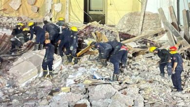 Deaths and injuries in building collapse in Port Said, Egypt 