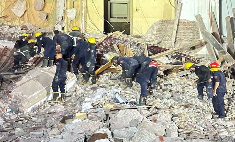 Deaths and injuries in building collapse in Port Said, Egypt 