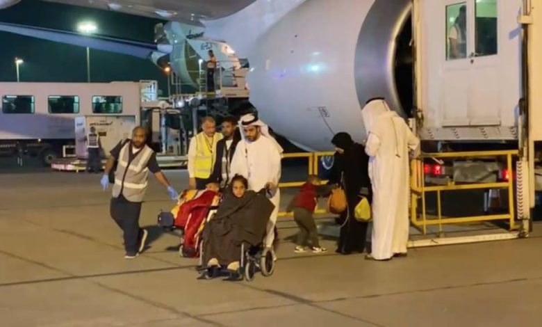 Arrival of the second batch of Gaza children to the UAE