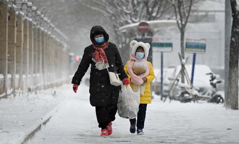 A severe cold wave sweeps across China, reaching minus 27 degrees Celsius