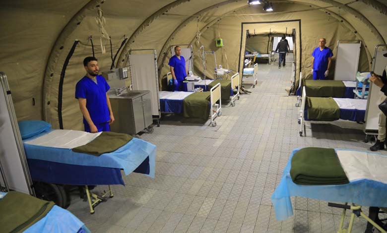 The Emirati field hospital in Gaza begins to receive Palestinian patients