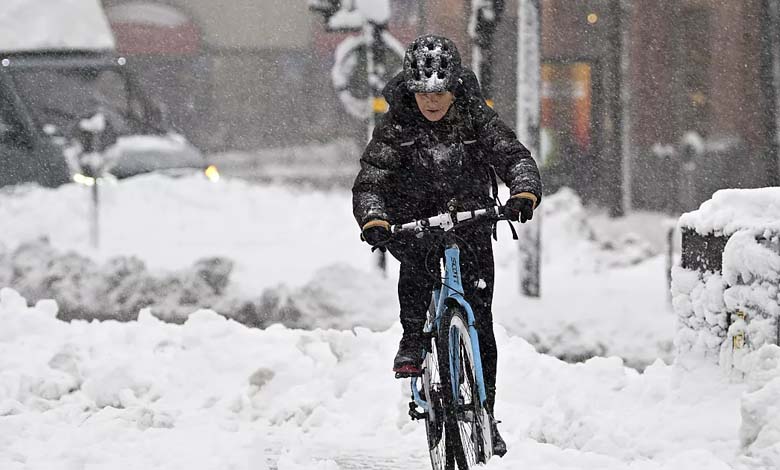 A Spring Snowstorm Hits Sweden