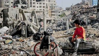 Gaza destruction compared to Ukraine's