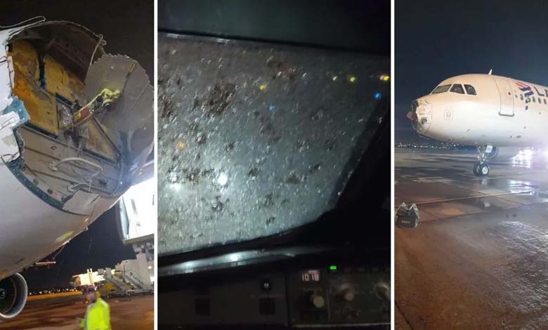 Emergency Landing Miracle: Hailstorm Damages Austrian Airlines Plane