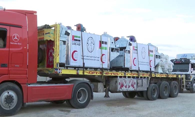 Caravan of Hope... UAE Aid reaches Gaza for the first time since Rafah crossing closure