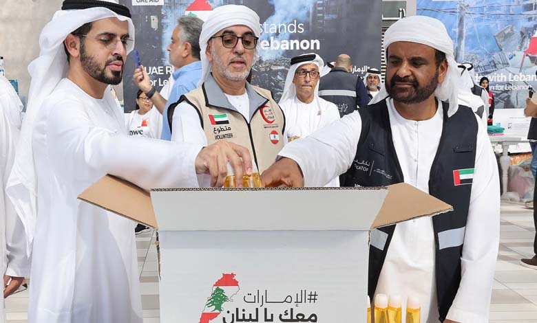 Humanitarian Initiative "UAE Stands with You, Lebanon": UAE sends 1,100 Tons of Relief Aid to Lebanon