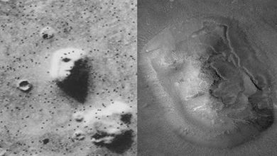 Something resembling a human face on Mars... What does it mean?