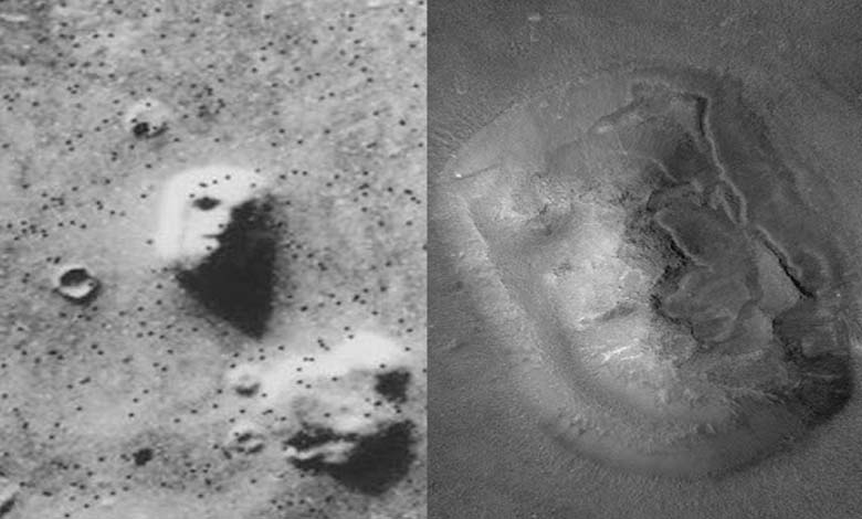 Something resembling a human face on Mars... What does it mean?