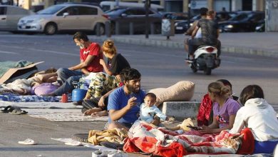 Tense Atmosphere in Beirut Due to Displaced People from Hezbollah Strongholds