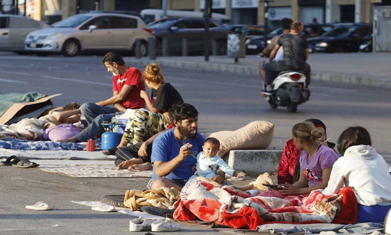 Tense Atmosphere in Beirut Due to Displaced People from Hezbollah Strongholds