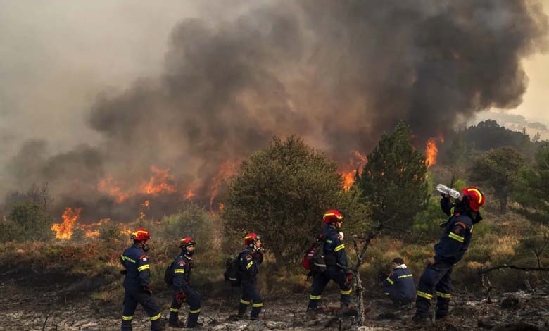 Thousands of hectares destroyed... Greece struggles to control massive wildfire