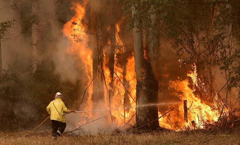 Australia: Firefighters Battle Massive Blaze in the Southeast