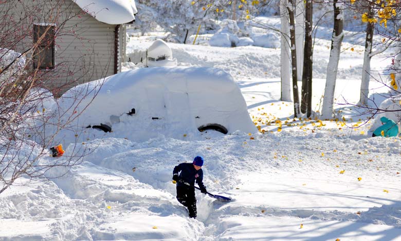 Snowstorm Sweeps across Parts of the United States