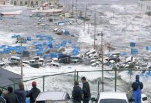 Tsunami Waves Hit Miyazaki Prefecture in Japan