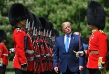 Eyes in the sky and patrols on the ground: securing Trump’s visit to Britain