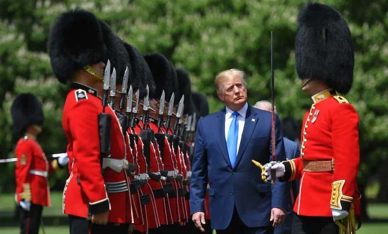 Eyes in the sky and patrols on the ground: securing Trump’s visit to Britain