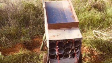 Military devices found at the rocket launch site targeting Damascus