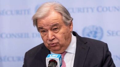 Guterres condemns the referral of UN staff to Houthi courts and calls for their immediate release.