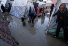 Rainwater floods Gaza’s largest hospital