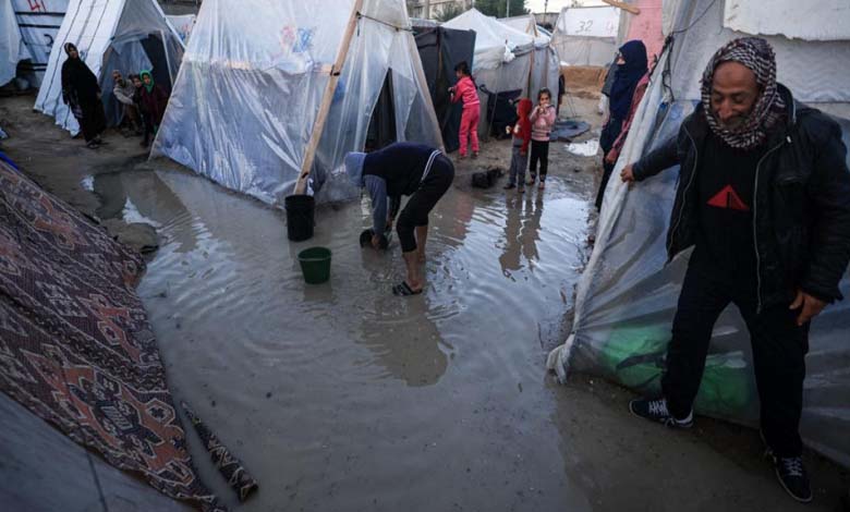 Rainwater floods Gaza’s largest hospital