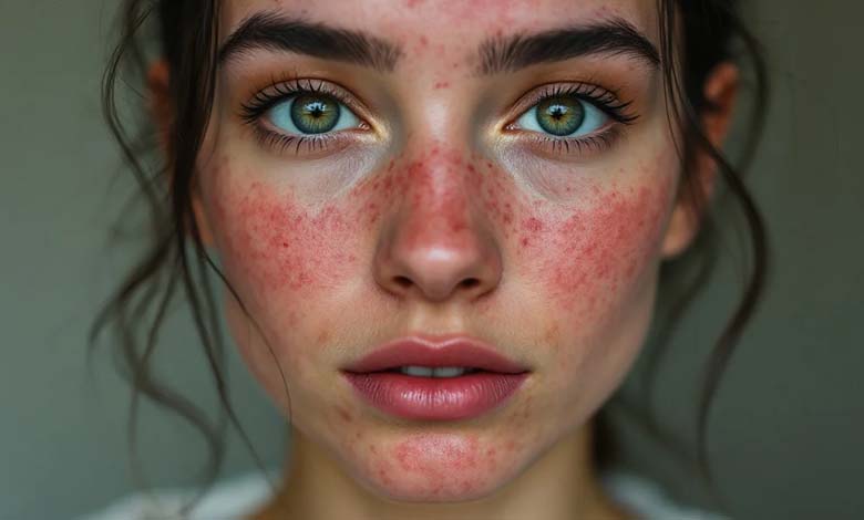 Why does facial redness increase with age?