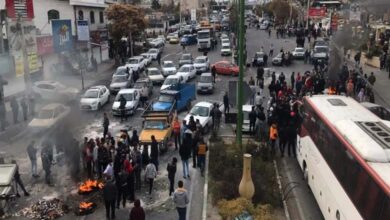 Basij member killed during protests in western Iran