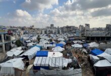 Gaza: dawn strikes test what remains of displaced people’s patience