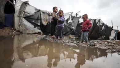 Gaza submerged by destruction and rain