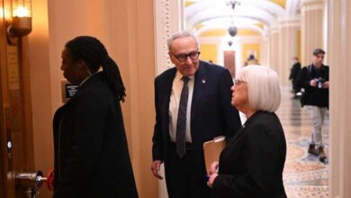 Nine federal departments, including the Pentagon, affected by a temporary shutdown as the Senate passes a spending bill