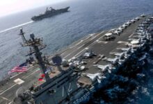 A Major Strike Force: More Than a Dozen U.S. Warships Participate in the War on Iran