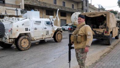 An Indonesian soldier killed and another wounded from UNIFIL by a shell