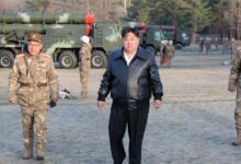 Naval nuclear capabilities… Kim inspects a destroyer and supervises a missile test amid the war with Iran