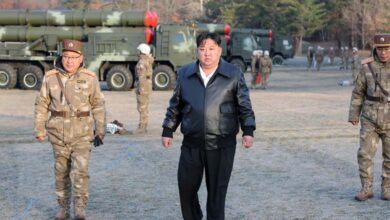 Naval nuclear capabilities… Kim inspects a destroyer and supervises a missile test amid the war with Iran