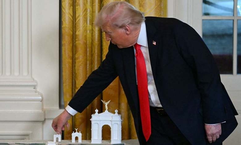 Trump unveils the design of the largest monument of its kind in the world