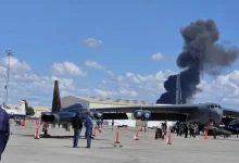 Pilots survive… Two U.S. fighter jets collide during an air show