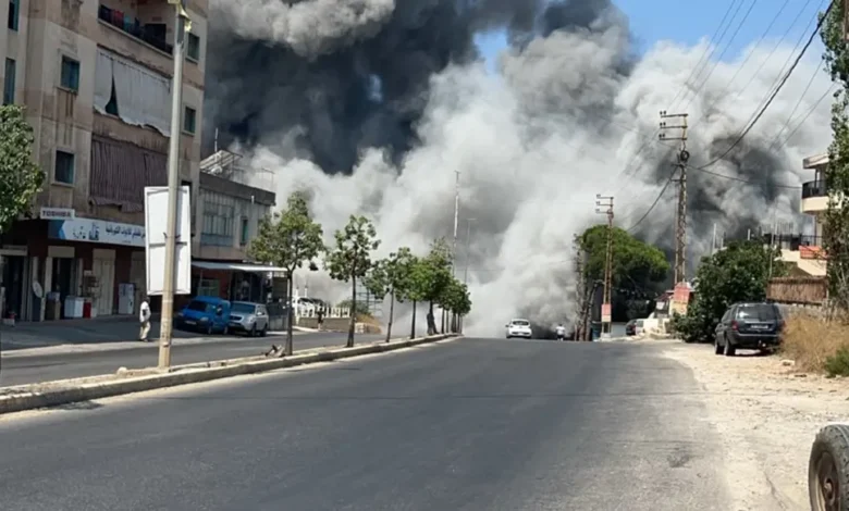 Deir al-Zahrani under fire… Israeli strikes hit southern Lebanon